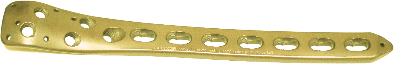 Стегнова проксимальна блокуюча компресійна пластина, права, ЕЙЧ БІ ОРТО